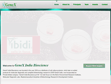 Tablet Screenshot of genexindia.net